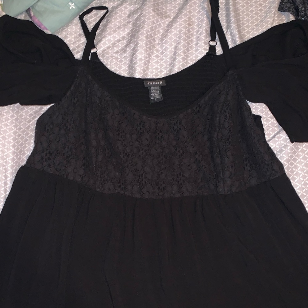 Torrid Cold Shoulder Lace Top